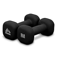 Weights Dumbbells Set - Neoprene Arm Weights With Non-Slip Grip, Strength Training Equipment Workout Weights for At Home or Gym Training, Anti-Roll