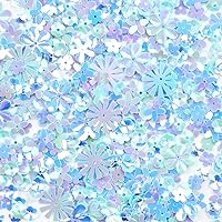 Flowers Confetti Glitter for Party - Blue Flower Confetti for Table, Flower Confetti for Birthday Party Wedding Anniversary, Perfect for Table Decorations Party Supplies DIY Craft