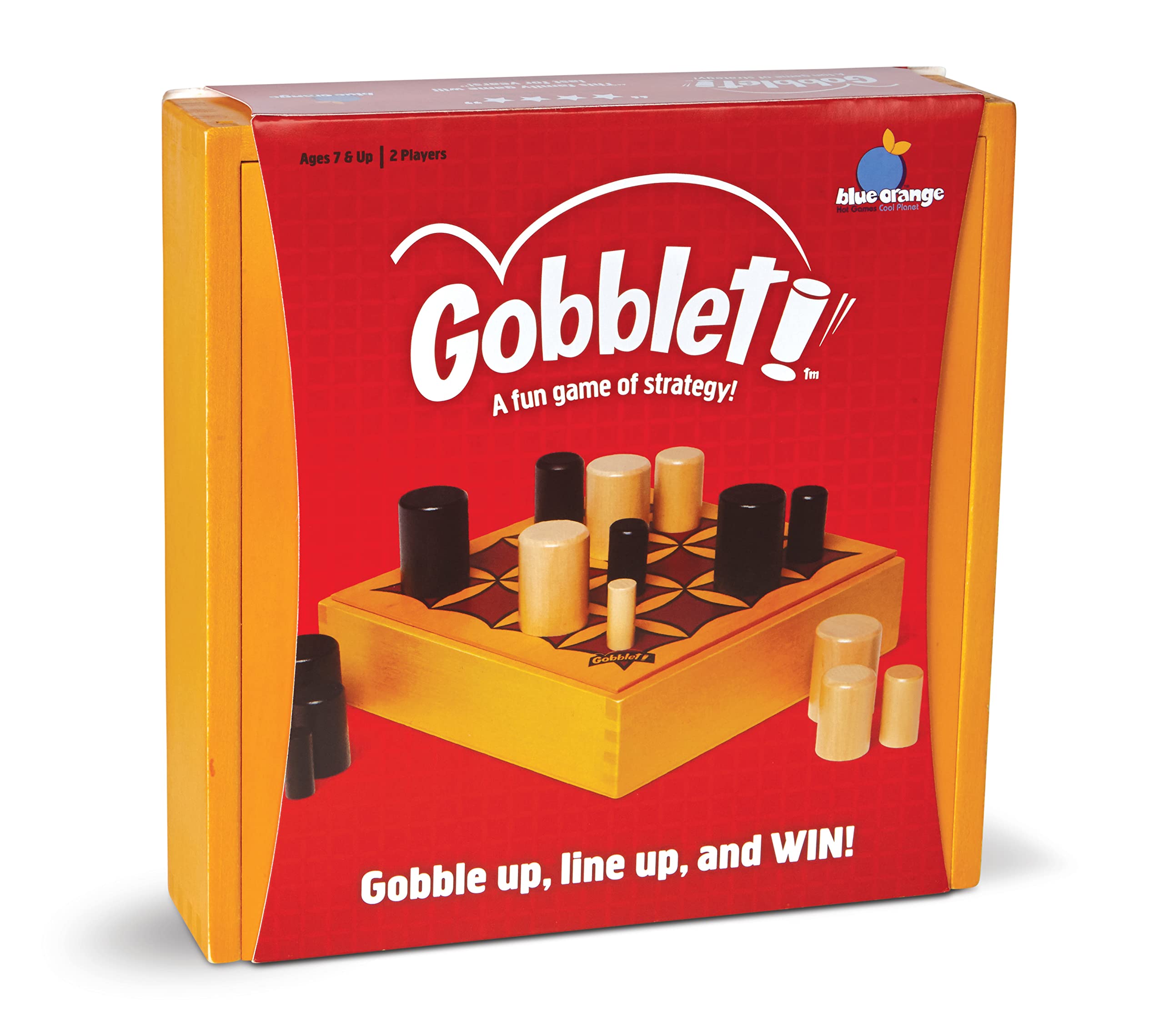 Gobblet! Abstract Strategy Board Game - Award Winning Kids or Adults Original All Wooden Board Game by Blue Orange Games - 2 Players for Ages 7 to 99 (Packaging May Vary)