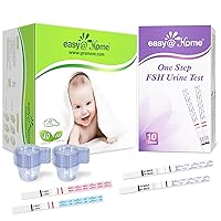 Easy@Home 40 Ovulation and 10 Pregnancy with Urine Cups & 10 FSH Menopause Test