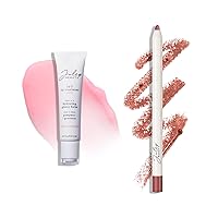 Julep With a Trace Retractable Creamy Long-Lasting Lip Liner, Cashmere Cardi 24/7 Lip Treatment - Hydrating Lip Balm and Lip Sleeping Mask - Moisturizing Lip Repair 2pc Set