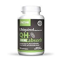 Jarrow Formulas QH-Absorb 200 Mg - Active Antioxidant Form of Co-Q10 - Dietary Supplement - Supports Mitochondrial Energy Production & Cardiovascular Health - 30 Softgels