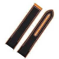 20mm 22mm Black Blue Orange Fabric Nylon Rubber Watch Band For Omega Seamaster 300 Ocean Watchband Buckle Tools Silicone Strap