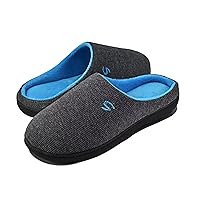 Mens Memory Foam Slippers, House Slippers for Men, Comfy House Shoes, Cozy Men's Slippers Warm Soft Coral Fleece Lining