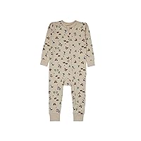 Hanes Baby Pure Comfort Organic Playsuit, Sleep & Play Infant Long Sleeve Footless Cotton Pajamas, Boy & Girl