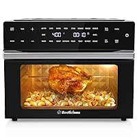 32QT Extra Large Air Fryer, 19-In-1 Air Fryer Toaster Oven Combo with Rotisserie and Dehydrator, Digital Convection Oven Countertop Airfryer Fit 13