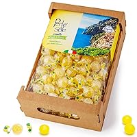 Perle di Sole Italian Lemon Candy - Lemon Drops in Positano Gift Crate (2.2 Lbs | 1 Kg) Made in Italy Candies - Italian Food Gift