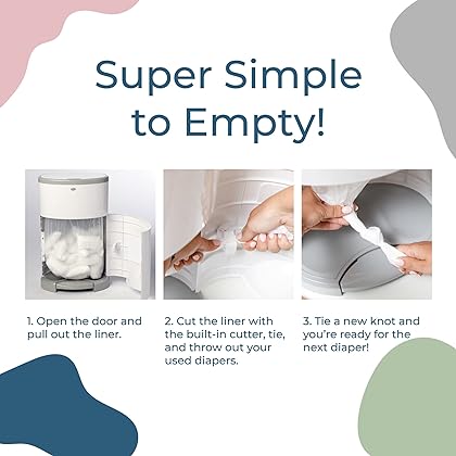 DEKOR Plus Diaper Pail Refills | 4 Count | Most Economical Refill System | Quick & Easy to Replace | No Preset Bag Size – Use Only What You Need | Exclusive End-of-Liner Marking | Baby Powder Scent