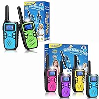 Wishouse Walkie Talkies for Adults Kids Long Range 6 Pack, Xmas Birthday Gift for 4 5 6 7 8 9 Year Old Boys Girls