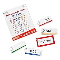 hand2mind Morphology Wall Card Set, Phonemic Awareness, Teaching Materials, Word Wall Classroom Posters for Elementary, Word Roots, Speech Therapy Materials, Literacy Centers Kindergarten Classrooms