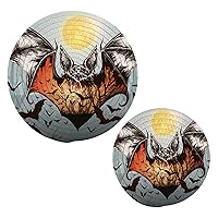 Vintage Halloween Bats Trivets for Hot Dishes Pot Holders Set of 2 Pieces Hot Pads for Kitchen Cotton Round Trivets for Hot Pots and Pans Placemats Set for Kitchen Countertops Farmhouse