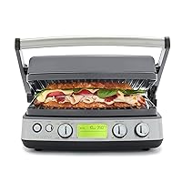 GreenPan Elite 7-in-1 Multi-Function Contact Grill & Griddle, Healthy Ceramic Nonstick Aluminum, Grill & Waffle Plates, Adjustable Shade & Shear, Closed Press/Open Flat Surface, PFAS-Free, Graphite