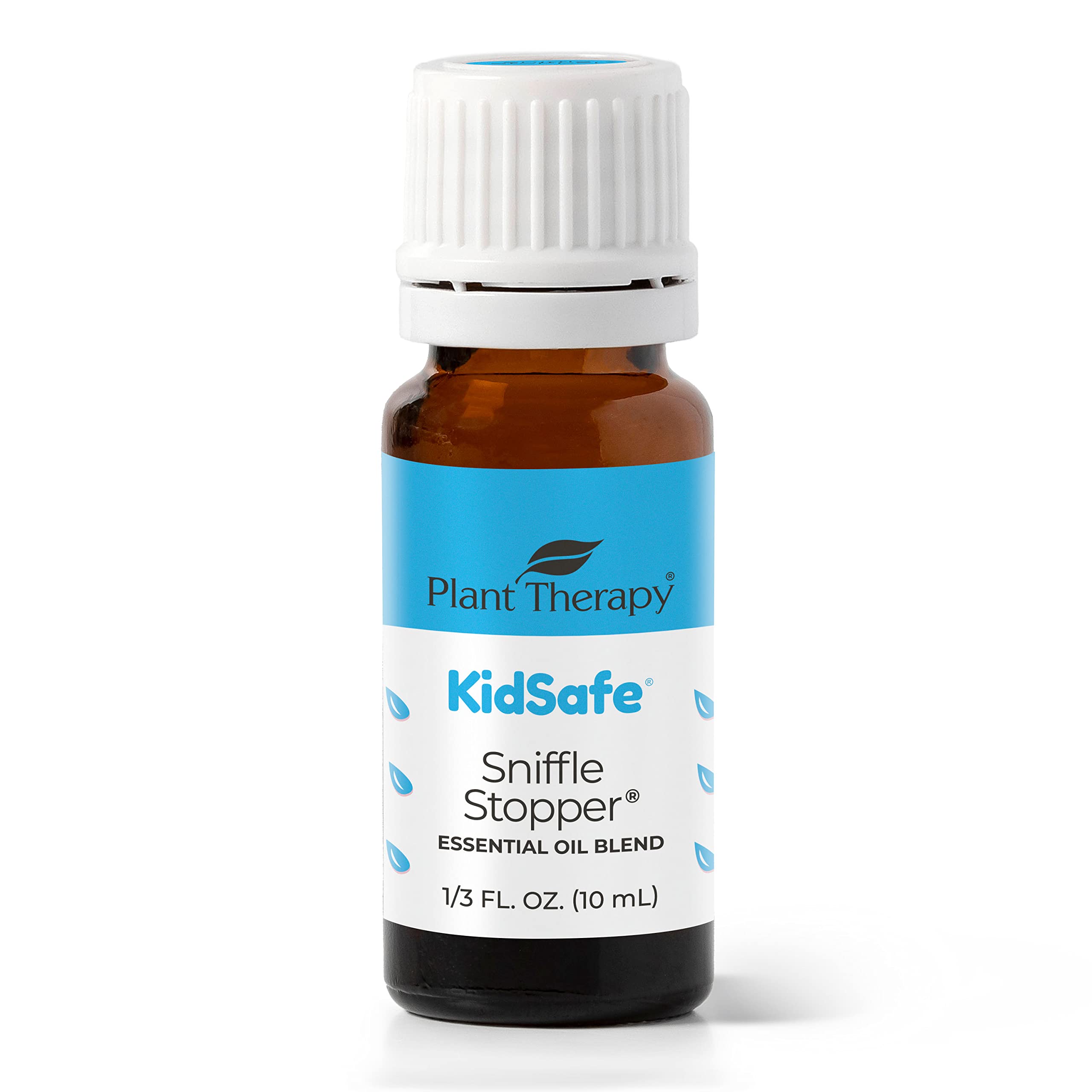 Plant Therapy KidSafe Sniffle Stopper Essential Oil Blend 10 mL (1/3 oz) Respiratory Support Blend 100% Pure, Undiluted, Natural Aromatherapy, Therapeutic Grade