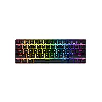 Atom 60% Gaming Keyboard: Interactive and Customizable Lighting – Immersive, Reactive RGB Experience (Brown Tactile)