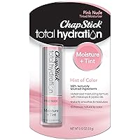 ChapStick Total Hydration Moisture + Tint Pink Nude Tinted Lip Balm Tube, Tinted Moisturizer - 0.12 Oz