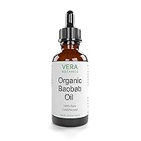 ORGANIC BAOBAB OIL 100% Pure & Natural, Unrefined, Cold-Pressed For Face, Dry Skin, Nails, Lips, Body & Hair - Reduce Hair Breakage, Even Out Skin Tone, Therapeutic Massage