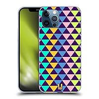 Head Case Designs Triangles Back to The 80S Soft Gel Case Compatible with Apple iPhone 12 Pro Max