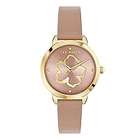 Ted Baker Ladies Light Brown Vegan Leather Strap Watch(Model: BKPFLS3049I)