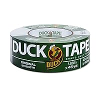 The Original Duck Tape Brand Duct Tape, 1-Pack 1.88 Inch x 45 Yard, Silver, B-450-12 (394468)