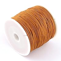 150 Yards 0.5mm Braided Nylon Crafting Thread Chinese Knotting Beading String Macrame Cord Rope for Necklace Bracelet Jewelry Craft Making, Chocolate