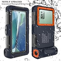 Professional Diving Upgrade Waterproof Protective Case, Outdoor Swimming Snorkeling Surfing Underwater Photo Video Housing for iPhone Galaxy Huawei OnePlus LG Motorola Google Series Smartphones