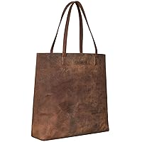 STILORD 'Carlotta' Stylish Shopper Bag Ladies Leather Handbag Leather Ladies Shoulder Bag Vintage Leather Bag for Women Genuine Leather