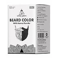 UrbanGabru Beard Color with Henna Power for Men, 70g - Black (Pack of 1)
