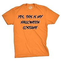 This is My Halloween Costume T Shirt Funny Fake Parody Text Joke Tee