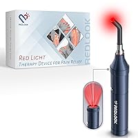 REDLOOK Red Light Therapy Device, Cold Sore Canker Sore Treatment for Lips,Infrared Light Therapy for Lips Mouth Nose Ear Knee Feet Hands Joint Muscle Nerve Pain Relief with Removable Tip