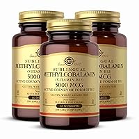 Methylcobalamin (Vitamin B12) 5000 mcg - 60 Nuggets, Pack of 3 - Supports Energy Metabolism - Vitamin B - Non-GMO, Vegan, Gluten Free - 180 Total Servings