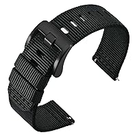ANNEFIT Quick Release Watch Bands, Military Ballistic Nylon Watch Strap for Men, Multiple Colors & Width (18mm, 20mm, 22mm)
