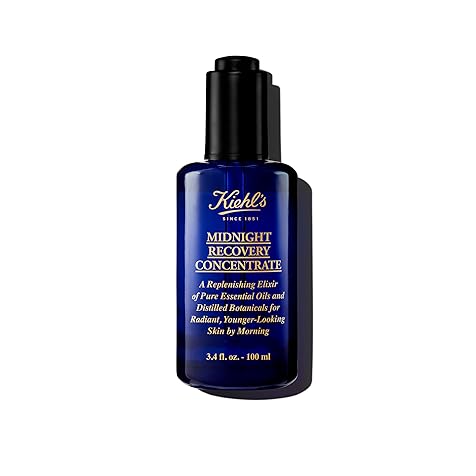Midnight Recovery Concentrate Moisturizing Face Oil, Lightweight Facial Serum, Restores Skin Radiance Overnight, Reduces Fine Lines, Refines Skin Texture, 99.4% Naturally Derived - 3.4 fl oz