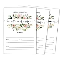 Pack Of 30, Join Us Invitations With Envelopes, Retirement Party Celebration Floral Invite Cards Fill-In Style Party Supplies 5 X 7 Inches