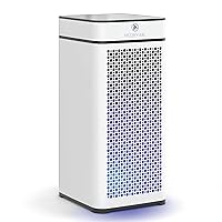 Medify MA-40 UV Light Air Purifier with True HEPA H14 Filter | 1,793 ft² Coverage in 1hr for Wildfires Smoke, Odors, Pollen, Pets | Quiet 99.9% Removal to 0.1 Microns | White, 1-Pack