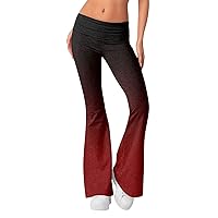 Flare Leggings | High Waisted Yoga Pants for Women | Tummy Control | Palazzo Pants | Buttery Soft | Bell Bottom Pants