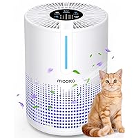 Air Purifiers for Bedroom Home, MOOKA H13 HEPA Filter Small Portable Air Purifier with USB Cable for Smokers Pollen Pets Dust Odors Office Car 300 Sq.Ft, Desktop Air Cleaner, Fragrance Sponge, M01