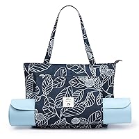 Yoga Bags for Women with Yoga Mats Bags Carrier Carryall Canvas Tote for Pilates Shoulder for Travel Office Beach Workout