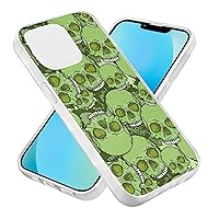 Camouflage Skull Protective Phone Case Ultra Slim Case Shockproof Phone Cover Shell Compatible for iPhone 14 Pro Max