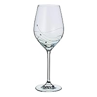 Dartington Crystal ST2734/3 - Glitz Crystal Wine Glass - Gift Boxed, 225mm