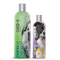 Dog Shed Control Supplement and Shampoo Bundle