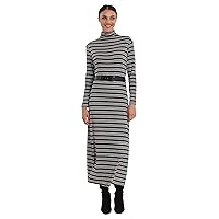 Donna Morgan Women's Long Sleeve Dress with Funnel Neck