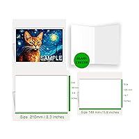 Assortment All Occasion Greeting Cards, Matte White