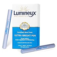 Lumineux Whitening Pen - Bright Pen 2-Pack - Enamel Safe Teeth Whitening - Whitening Without The Harm - Dual Action Stain Repellant - Dentist Formulated and Certified Non-Toxic