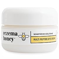 Multi Peptide Eye Cream - Anti Aging Eye Cream for Dark Circles & Puffiness - Facial Skin Care Products for Eczema, Dry & Sensitive Skin (0.5 Oz)