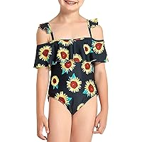 Girls Swimwear Two Piece Girls Swimwear Suspender Floral Pattern Beach Bathing Suit Swimsuit Bikinis for Little