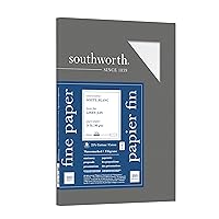 Southworth® 25% Cotton Linen Business Paper, White, Letter (8.5
