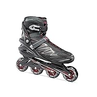 ROCES Men's Big ZYX Outdoor Breathable Fitness Comfortable Inline Skates | Memory Buckle, Power Strap, Fast Lacing System B, Extruded Aluminum Frame | Roces 90mm 82A Wheels