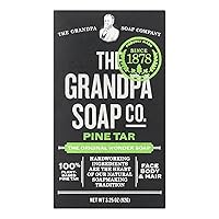 Pine Tar Bar Soap by The Grandpa Soap Company | The Original Wonder Soap | 3-in-1 Cleanser, Deodorizer & Moisturizer | 4.25 Oz.
