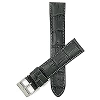 Bandini Womens Leather Watch Band Strap - Alligator Pattern - 8 Colors - 12mm, 14mm, 16mm, 18mm, 20mm