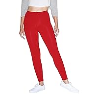 American Apparel Women's Cotton Spandex Jersey Legging, Red, X-Large